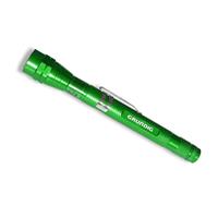 Flashlight with extendable, flexible and magnetic reflector, green