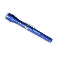 Flashlight with extendable, flexible and magnetic reflector, blue