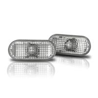 Side repeaters, VW Golf 4/ Bora, Seat Leon, oval, crystal/white