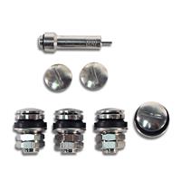 Invisible valves, polished aluminium (not allowed on German public road)