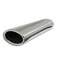 Tailpipe, oval, AMG style, 85X58mm, 350mm, without absorber, EC approved