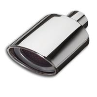 Tailpipe, ellipse, short, 150x100mm, 254mm, � 58 connection, EC approved