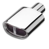 Tailpipe, oval, long, mask, 142x77mm, 252mm, connection � 58mm, EC approved