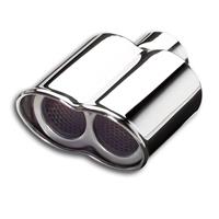 Tailpipe, 2 x round, mask, 151x92mm, 178mm, � 58 connection, EC approved
