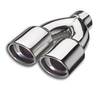 Embout d��chappement, double �llipse, masque, adaptateur Y, 2x83mm, 210mm, connexion � 52, homologation CEE