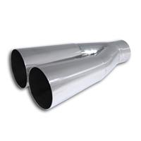 Tailpipe, dual cone, Y adapter, 2x80mm, 254mm, � 51 connection, EC approved
