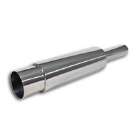 PowerFlow Edelstahl - Schalld�mpfer runder K�rper, 102 x 305, 580mm, Anschlu� 51mm