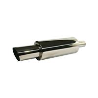 PowerFlow Edelstahl - Schalld�mpfer runder K�rper, 152 x 368, 693mm, Anschlu� 58mm