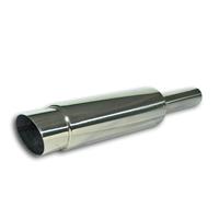 PowerFlow Edelstahl-Schalld�mpfer,  runder K�rper, 102 x 305, 580mm, Einla� 51mm, ohne T�V