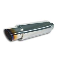 PowerFlow Edelstahl-Schalld�mpfer, runder K�rper, 114 x 305, 464mm, Einla� 58mm, ohne T�V