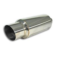 PowerFlow Edelstahl Schalld�mpfer, runder K�rper, 150 x 300, 494mm, Anschlu� 61mm