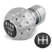 Schaltknauf, Golfball, universal, Aluminium poliert