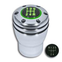 Pommeau, universel pour v�hicules avec bague de marche arri�re, Opel, Saab, etc., JOM GP-LuxShifter, vert