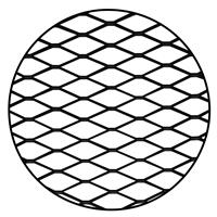 Sport Gitter, Aluminium 30 x 125cm schwarz