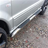 Trittbretter Mercedes ML (W163) 2000-2005, Edelstahl 304 mit Gummi Trittfl�che