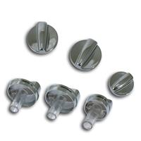 ChromeButtons, L�ftungsregler, Chrom  f�r VW Golf IV, Bora, Polo 00-02