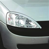 Headlight brows, JOM, Opel Corsa C 10/00-, with approval