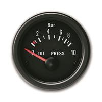 Zusatzinstrument, Youngtimer, �ldruck, schwarz, �52mm