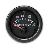 Zusatzinstrument, Youngtimer,Wassertemperartur (40~120�C), schwarz, �52mm