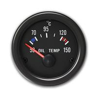 Zusatzinstrument, Youngtimer, Oeltemperartur (50~150�C), schwarz, �52mm
