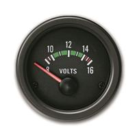 Zusatzinstrument, Youngtimer, Volt, schwarz, �52mm