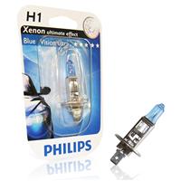 H1 12V 55W Gl�hlampe, Philips Blue Vision ultra 4000�K