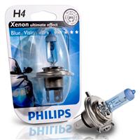 H4 12V 55/60W Gl�hlampe, Philips Blue Vision 4000�K