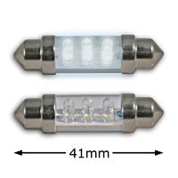 LED-Sofitte weiss, 6 LED/1.8 mm, 41 mm, 0.48 W, DC12V (2 St.)