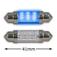 LED-Sofitte blau, 6 LED/1.8 mm, 41 mm, 0.48 W, DC12V (2 St.)
