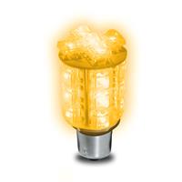 LED Gl�hlampe, gelb, 20 LED, BA15s, 1.68 W, DC12V, nicht zugelassen im Bereich der StVZO