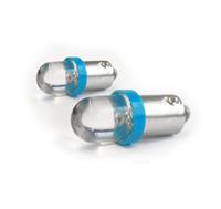 LED Gl�hlampensatz, blau, 1 LED/8 mm, BA9S, 0.24 W, DC12V  (2 St. )