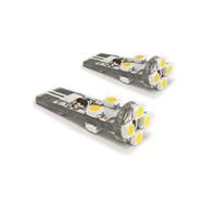 Canbus SMD bulbs, white, 8 SMD, T10, DC12V, (2 pieces)