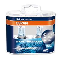 OSRAM H4 NightBreaker Night Breaker PLUS +90% 2er Set, 12V/55W