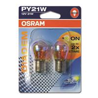 12V/21W  PY21W BAU15, Osram Diadem, ampoules pour clignotants, double blister