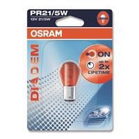 12V  PR21/5W Osram Diadem Rouge single blister, BAW15D, feux de stop et de position