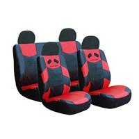 Autositzbez�ge, Dunlop, carbon, rot