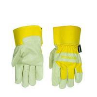Montagehandschuhe, Dunlop, Schweinsleder gelb
