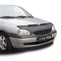 Bra de capot pour Opel Corsa B (97-01), simili cuir, noir