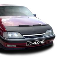 Bra de capot pour Opel Omega A (89-94), simili cuir, noir