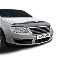 Bra de capot pour VW Passat 3C (05-08), simili cuir, noir