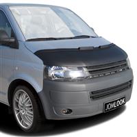Car bra, bonnet protection for VW Transporter T5 (04-08), artificial leather, black