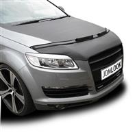 Car bra, bonnet protection for Audi Q7 (06-08) artificial leather, black