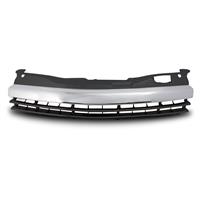 Grill, JOM premium, Opel Astra H 5 doors 04-07/2007 and Kombi + 3 doors OPC, badgeless, black and one chromed rib