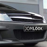 K�hlergrill JOM,  Sport Look, Opel Astra H 3 T�rer Bj. 05-07, Chrom / schwarz