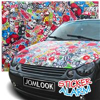 Stylingfolie im Sticker-Design, StickerAlarm, Profifolie mit Luftkan�len und UV-Beschichtung, PVC