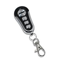 T�l�commande avec 5 boutons et fonctions, chrome/noir
