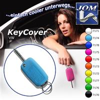 Capuchon de cl�, bleu clair, pour VW Polo, Fox, Passat 3B/3BG, Tiguan, Touareg, Touran, Multivan, Sharan, Caddy, Golf, EOS, Scirocco, Beetle, Jetta, Bora, Skoda Superb, Octavia, Fabia, Seat Ibiza, Leon, Altea, Alhambra, silicone