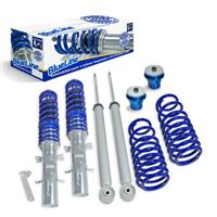 Coilover suspension, JOM BlueLine, VW Golf IV/ Bora + Variant (1J) 12.98-, thread  / spring