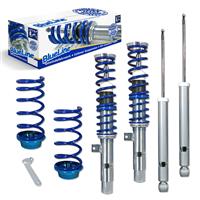 Coilover suspension kit, JOM BlueLine, Ford Focus 1.4/1.6/1.8/2.0/1.8TD,TDdi,TDCi except 2.0 RS/ Turnier 10.98-04, thread/spring