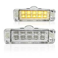 Frontblinker, Blinker, LED, VW, Golf 2/Jetta -07/89,  Klarglas/ chrom